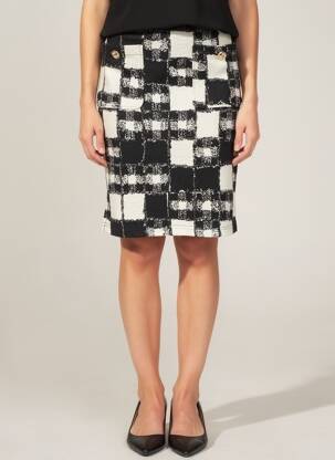 Jupe mi-longue noir JOSEPH RIBKOFF femme