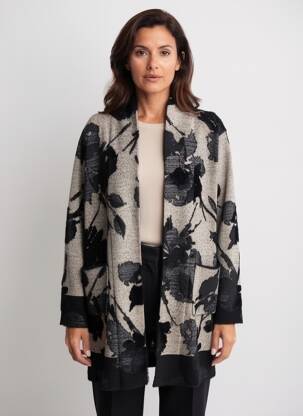 Gilet manches longues manches longues noir JOSEPH RIBKOFF femme