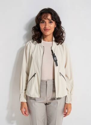 Veste casual finition intérieure doublée beige CREENSTONE femme