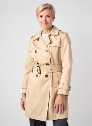 Trench fermeture double boutonnage sans capuche beige GERRY WEBER femme