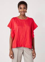 T-shirt stretch manches courtes rouge VICBEE femme