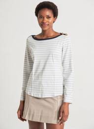 T-shirt manches longues manches longues bleu NETWORK femme