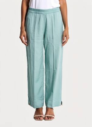 Pantalon droit taille élastique vert MAEVY femme