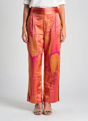 Pantalon droit poches rose FÊTE IMPÉRIALE femme
