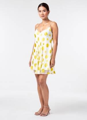 Nuisette/combinette légère et transparente jaune MARJOLAINE femme