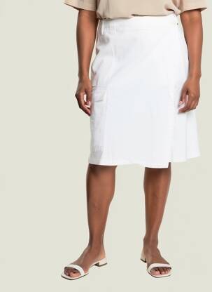Jupe courte coupe droite blanc GARDEUR femme