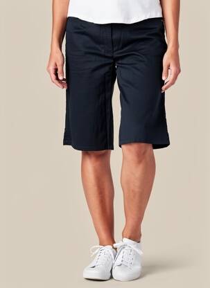 Bermuda coupe droite bleu ZERRES femme