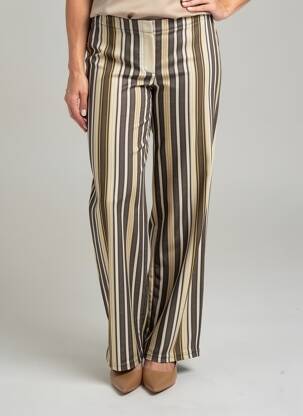 Pantalon droit stretch taille normale noir TELMAIL femme