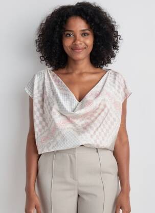 Top manches courtes manches courtes beige BARILOCHE femme