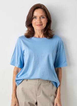 T-shirt stretch manches courtes bleu RABE femme
