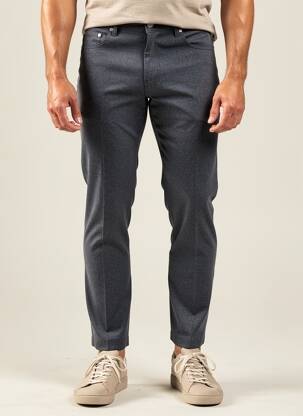 Pantalon slim fermeture zippée sous rabat boutonné taille normale bleu KARL LAGERFELD homme