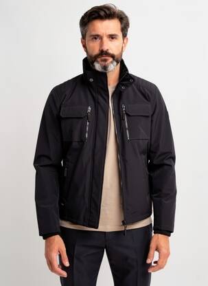 Blouson fermeture zippée sous rabat pressionné noir DAYTONA homme