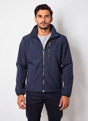 Veste casual coupe droite bleu DAYTONA homme