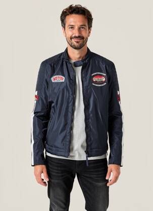 Blouson manches longues bleu DAYTONA homme