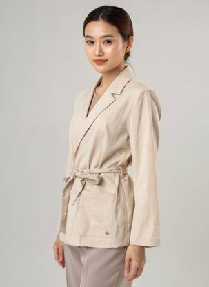 Blazer poches beige LOLA ESPELETA femme
