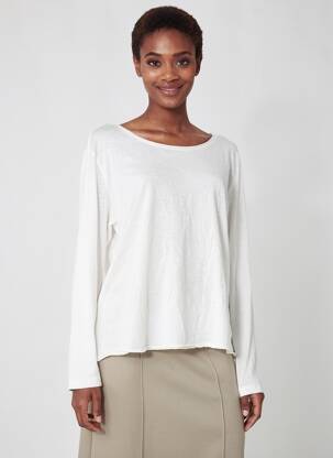T-shirt manches longues manches longues blanc LOLA ESPELETA femme
