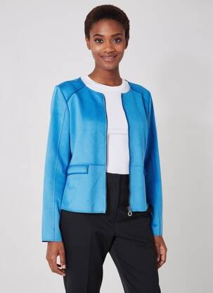 Veste casual tissage suedine bleu STREET ONE femme