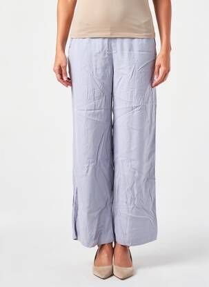 Pantalon droit taille élastique bleu ESPRIT femme