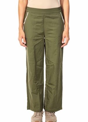 Pantalon droit taille élastique vert KOCCA femme