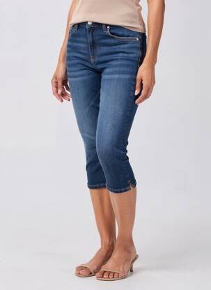 Corsaire tissage denim bleu EDC femme