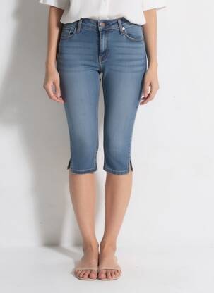 Corsaire tissage denim bleu ESPRIT femme