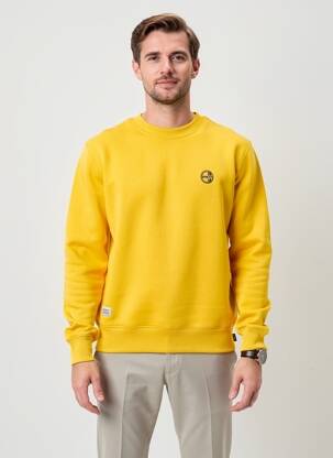 Sweat-shirt stretch manches longues jaune DAYTONA homme