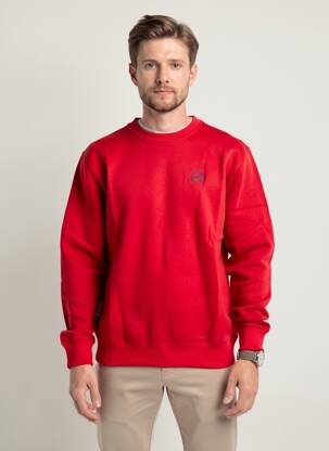 Sweat-shirt stretch manches longues rouge DAYTONA homme