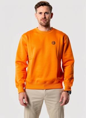 Sweat-shirt stretch manches longues orange DAYTONA homme