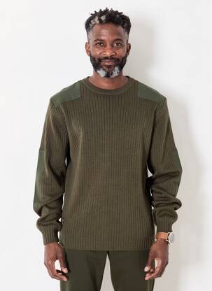 Pull col rond manches longues vert DAYTONA homme