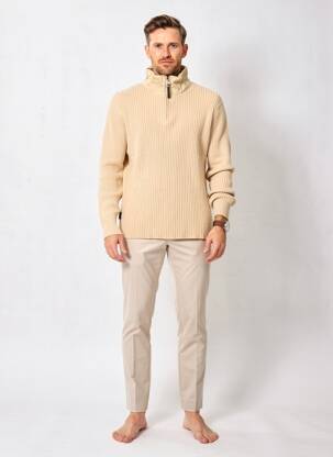 Pull stretch manches longues beige DAYTONA homme