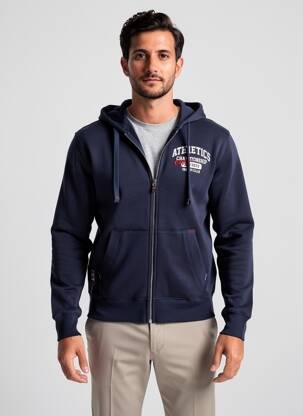 Veste casual coupe droite bleu DAYTONA homme