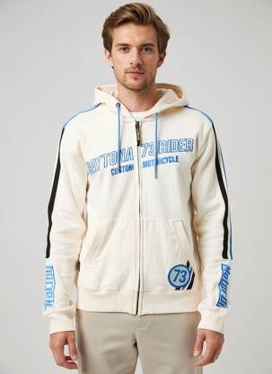 Veste casual coupe droite blanc DAYTONA homme