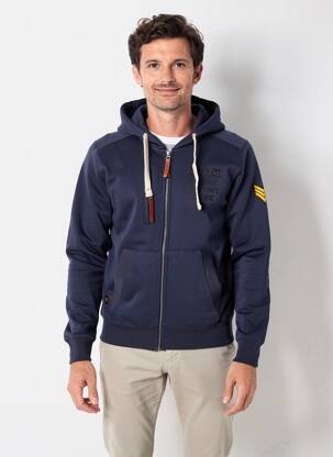 Veste casual coupe droite bleu DAYTONA homme