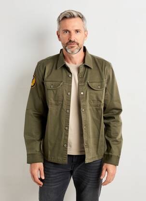 Veste casual fermeture boutonnée sur le devant vert DAYTONA homme