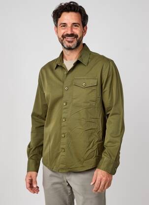 Veste casual fermeture boutonnée sur le devant vert DAYTONA homme