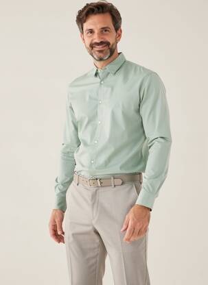 Chemise manches longues manches longues vert DAYTONA homme