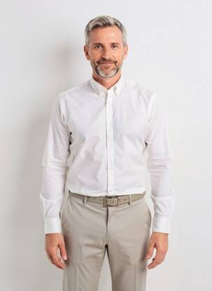 Chemise manches longues manches longues blanc DAYTONA homme