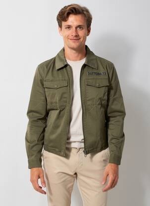 Veste casual col chemisier vert DAYTONA homme