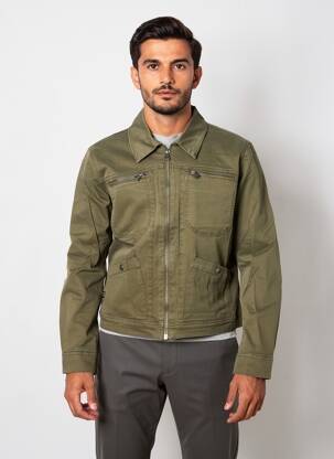 Veste casual poignets boutonnés avec fente vert DAYTONA homme