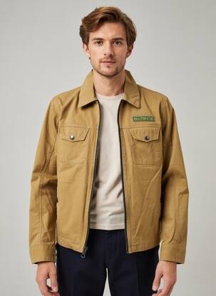 Veste casual coupe droite marron DAYTONA homme