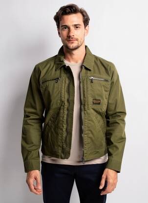 Veste casual poignets boutonnés avec fente vert DAYTONA homme