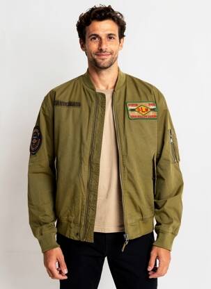 Blouson manches longues vert DAYTONA homme