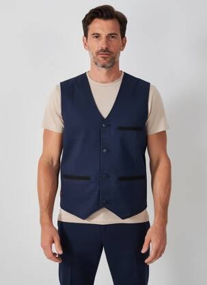 Gilet sans manche poches bleu DAYTONA homme