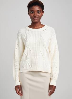 Pull stretch manches longues beige ESPRIT femme