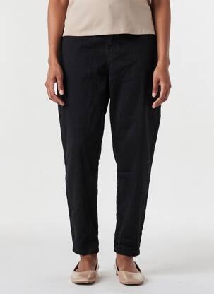 Jeans coupe slim stretch taille normale noir MAT. femme