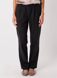 Pantalon droit tissage popeline taille normale noir OLIVER JUNG femme