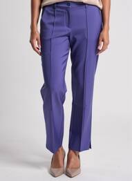 Pantalon slim tissage popeline taille normale violet ZILCH femme