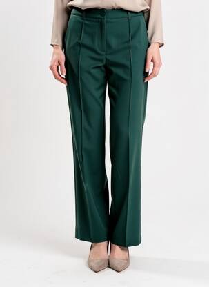 Pantalon chino tissage popeline taille normale vert ZILCH femme