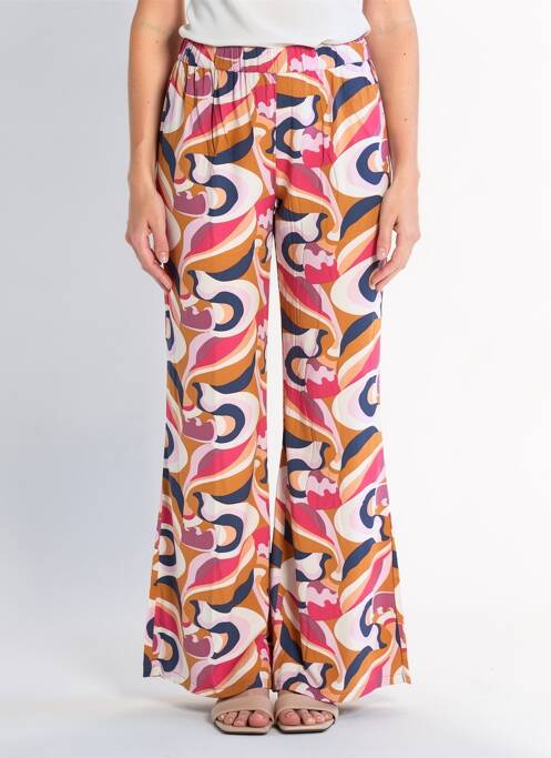 Pantalon large tissage popeline taille normale rose BLUTSGESCHWISTER femme