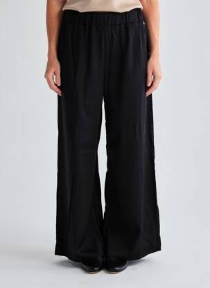 Pantalon large coupe fluide taille normale noir MÊME ROAD femme